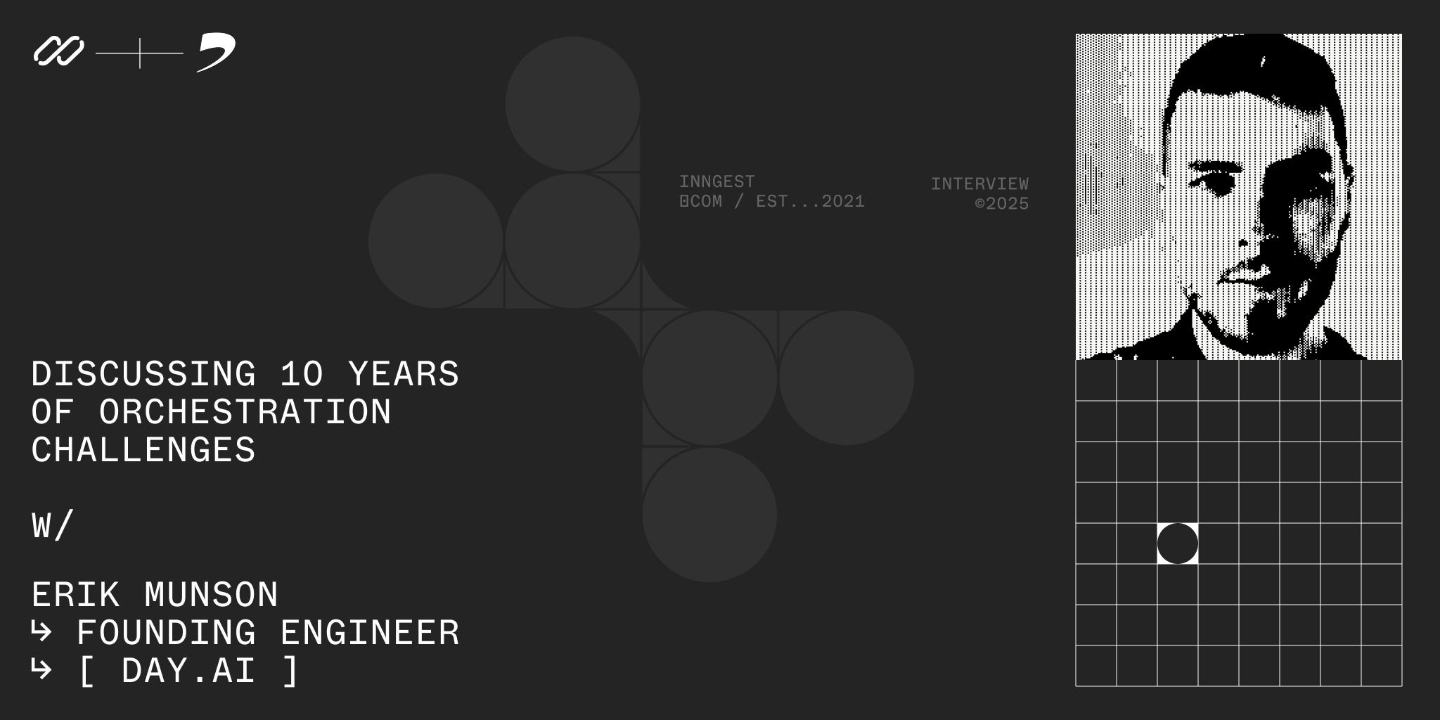 Discussing 10 years of orchestration challenges with Erik Munson, founding engineer at Day AI, ex