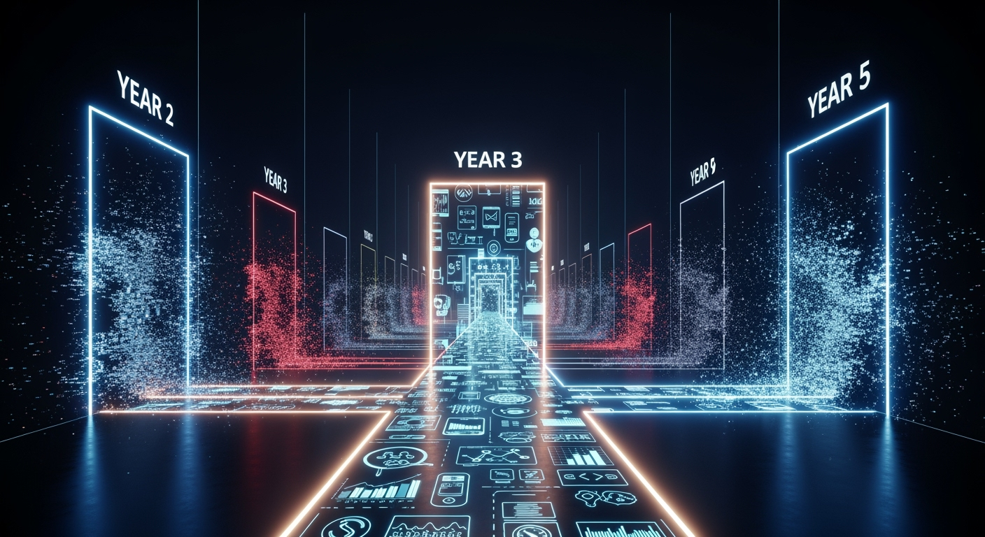 The Startup Multiverse: Why Five Years Reveals the Winning Branch